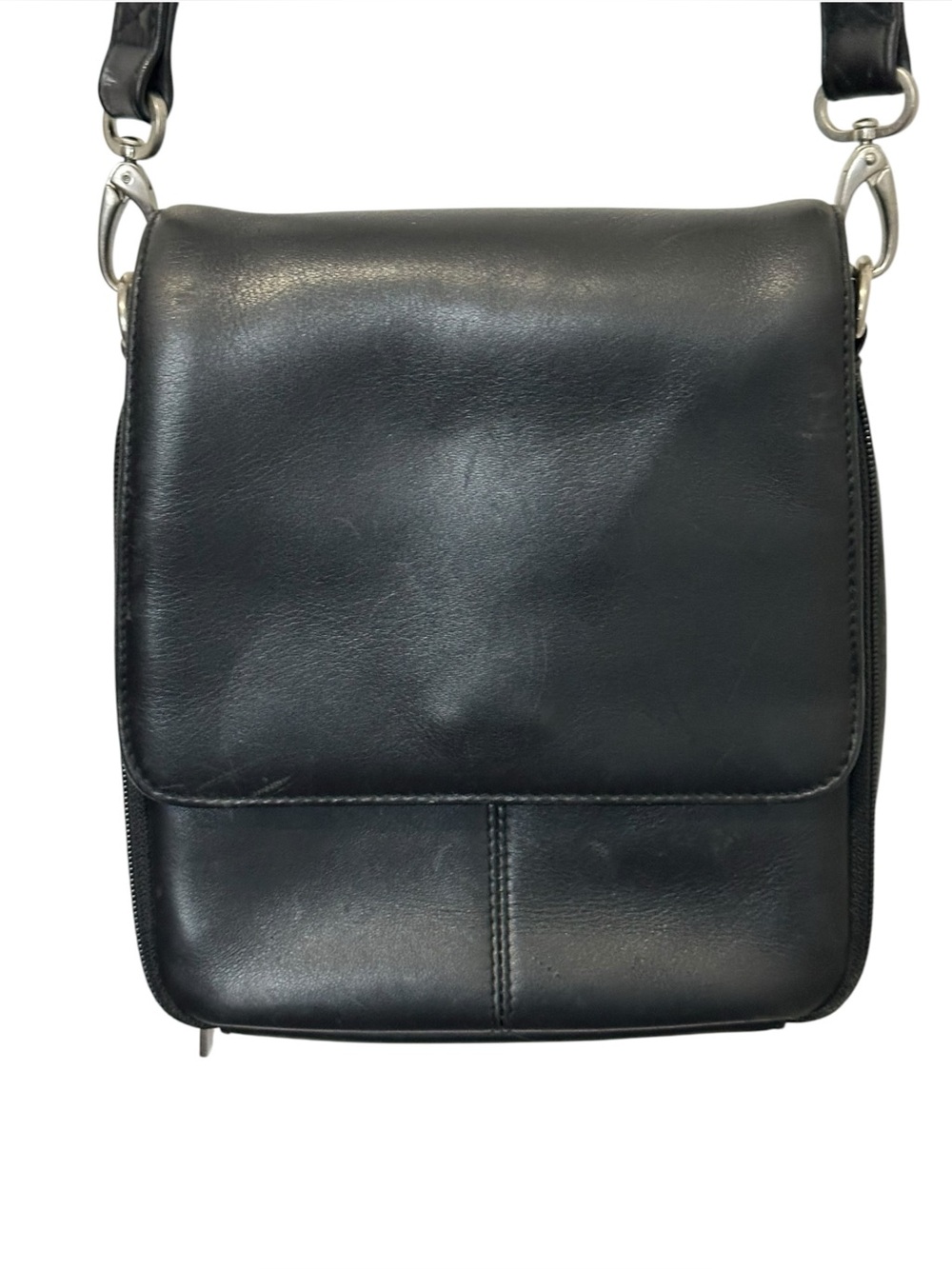 HOBO International black leather crossbody bag purse